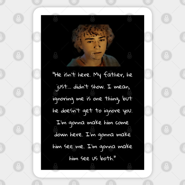 Percy Jackson Prayer to Sally Sticker by Singletary Creation